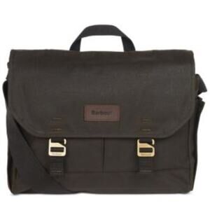 Barbour essential wax messenger bag